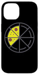 iPhone 14 Pizza 3 Slices Cheese Pepperoni Funny Geometric Food Retro Case