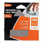 Recharge 3 patins abrasifs Triangle/Delta super resistants en Maille Ceramic 93 * 93 * 93 MM grain 180 (fin), Neutre