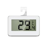 ORIA Fridge Thermometer, Digital Fridge Freezer Thermometer, Refrigerator Thermometer with Hook, Large LCD Display, Frost Alarm, °C/°F Switch, Mini Thermometer for Kitchen, Bedroom