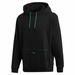 Adidas Essentials Men's Eqt 18 Hoodie Black Pullover 90s Retro Warm Adv Hooded