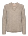 MOS MOSH Mmthora V-Neck Knit Brun