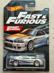 2020 Hot Wheels Fast and Furious NISSAN SKYLINE GT-R R34 Paul Walker 2F2F BNR34