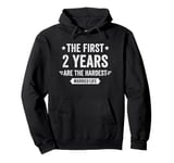 2 Year Wedding Anniversary Married Couples 2nd Anniversary Pullover Hoodie