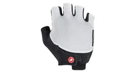 Gants courts femme castelli endurance noir blanc