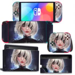 Kit De Autocollants Skin Decal Pour Switch Oled Console De Jeux Full Body, T1tn-Nsoled-1665