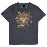 Crash Bandicoot 4 Its About Time, Large Cotton T-Shirt, Oil Wash Shirt