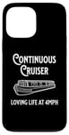 Coque pour iPhone 13 Pro Max Péniche fluviale vintage Boat Life Continuous Cruiser