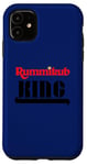 Coque pour iPhone 11 Logo Rummikub King avec encre noire Royal Crown