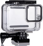 Boîtier étanche Compatible avec GoPro Hero 9/Hero 10/Hero 11 Black Caméra d'action Boitier de Protection Plongée 45M avec Vis Longue et Base de Montage.[G3009]