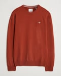 GANT Lambswool Crew Neck Pullover Iron Red