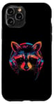 Coque pour iPhone 11 Pro Casque d'écoute Raccoon DJ