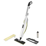 Kärcher SC 3 Upright Steam Mop, Heating Time: 30 seconds, Area Coverage: approx 60 m², Tank: 0.5 l, Heating Output: 1,600 W. Floor Nozzle, Floor Cloth, Carpet Glider, Descaling Cartridge Included