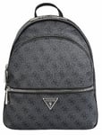 Guess Leather Manhattan Large Backpack Womens Bag In Coal