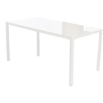 Table de jardin Capalbio avec plateau en verre 150x80x74 cm