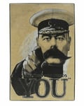 World War 1 Lord Kitchener YOUR COUNTRY NEEDS YOU Metal Door/Wall Plaque - 30cm