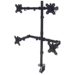 Manhattan TV & Monitor Mount Desk Double-Link Arms 4 screens Screen Sizes: 10...