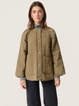 Soaked In Luxury Jackline Quilted Jacket, Covert Green