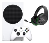 Microsoft Xbox Series S (1 TB SSD) & CloudX Stinger Gaming Headset (Black) Bundle, White