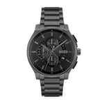 BOSS Chronograph Quartz Watch for Men PEAK 2.0 Collection with Black Stainless Steel Bracelet - 1514192