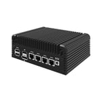 Micro Firewall Appliance, Mini PC, VPN, Router PC, Intel Alder Lake-N 12th Gen N100, HUNSN RJ35, GPIO, TF Slot, HDMI, DP, 4 x 2.5GbE I226-V, Barebone, NO RAM, NO Storage, NO System