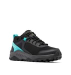 Columbia TRAILSTORM ASCEND WATERPROOF Chaussures Basses De Randonnée Et Trekking imperméables Femme, Noir (Black x Bright Aqua), 41.5 EU