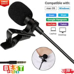 Metallic Clip-on Lapel Mini Lavalier Mic Microphone For Mobile Phone PC Recordin