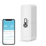 Wifi Thermomètre Hygromètre Intérieur, Mini Température Et D'Humidité Intelligent Pour Serre À Vin, Cave À Vin,Sous-Sol,Surveillance Distance,Alerte Notification,Stockage Exportation Des Données.1Pcs