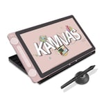 HUION Kamvas 13 Gen3 2024 Tablette Graphique avec Écran, Tablette de Dessin en Verre Canvas de 13,3", 99% sRGB, Pentech 4.0, 16384 Pression du Stylet, Doubles Cadrans, Support Réglable, Rose