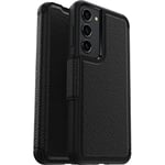 Otterbox Strada Coque pour Galaxy S23+, Antichoc, Anti-Chute, Cuir de qualité, 2 Porte-Cartes, supporte 3 x Plus de Chutes Que la Norme Militaire, Noir