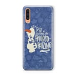 ERT GROUP mobile phone case for Samsung A50/A50s/A30s original and officially Licensed Disney pattern Olaf 005 optimally adapted to the shape of the mobile phone, partially transparent