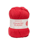 Sirdar Country Classic 4 Ply, True Red (971), 50g