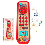 Aolso Télécommande TV, Jouet télécommandé de Musique, télécommande du simulateur de bébé, Apprentissage Pendant 6 Mois + Garçons ou Filles, 3 Modes de Langue (Rouge)…