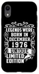 Coque pour iPhone XR Anniversaire Décembre 1976 Édition Limitée Cadeau Utilisé