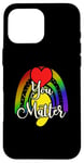 Coque pour iPhone 16 Pro Max Vous êtes Boho Rainbow Galaxy Star Matter