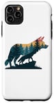 Coque pour iPhone 11 Pro Max Loup Randonnée Chasse Plein Air Camping Forêt Homme Femme Loup