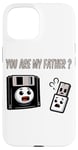 Coque pour iPhone 15 Disquette vers clé USB 90s 00s Ordinateur Drôle Geek Joke