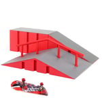 bulingbuling Parc Skatepark Rampe Fingerboard Ramps Skate Park Kit Doigt Planche À roulettes De Rampe Set Mini Skate Park Kit Style 4