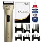 WAHL Dog Clippers, Supergroom Premium Dog Grooming Kit, Full Coat Dog Clippers for All Coat Types, Low Noise Cordless Pet Clippers, Chrome, One Size