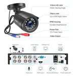 ZOSI 8CH H.265+ DVR 1080P Caméra de Surveillance Extérieure IR 20m Disque dur 1T