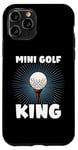 Coque pour iPhone 11 Pro Mini joueur amateur de golf King Lover pour homme et garçon