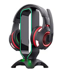 Trust Gaming 23647 GXT 265 Cintar RGB Headset Stand (2 extra USB-A ports, Universal Fit, 1,5m Cable, Non-Slip Base) Black