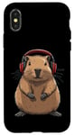 iPhone X/XS Capybara Wearing Headphones Music Case