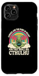 iPhone 11 Pro Funny Cthulhu Mythos Quote, Retro Yoga Cthulhu Case