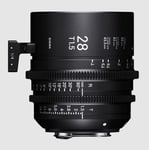 Sigma Cine 28mm T1.5 FF Fully Luminous Metric Lens - Sony Mount