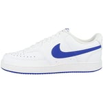 Nike Homme Court Vision Low Chaussure de Basketball, White/Game Royal, 40 EU