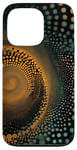 iPhone 13 Pro Enchanting Spiral Dot Art Designs Case