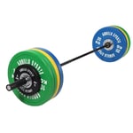 Gorilla Sports Skivstångspaket Bumper COLOR - 140 kg