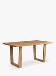 John Lewis Albury Fixed Dining Table, Straight Edge, Solid Oak Natural Oil