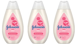 Johnsons Baby Lotion For Soft Smooth Skin Apply After Bath Time 300ml Pack Of 3