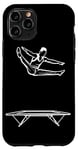 Coque pour iPhone 11 Pro Trampoline Guy Entraîneur Trampoline Gymnastique